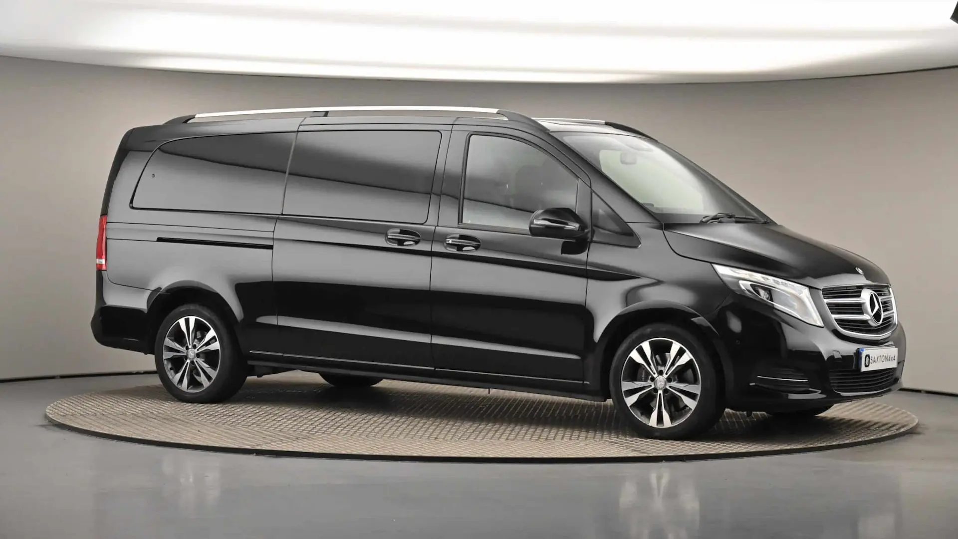 "Black Mercedes transfer van used for private Parga transfers"