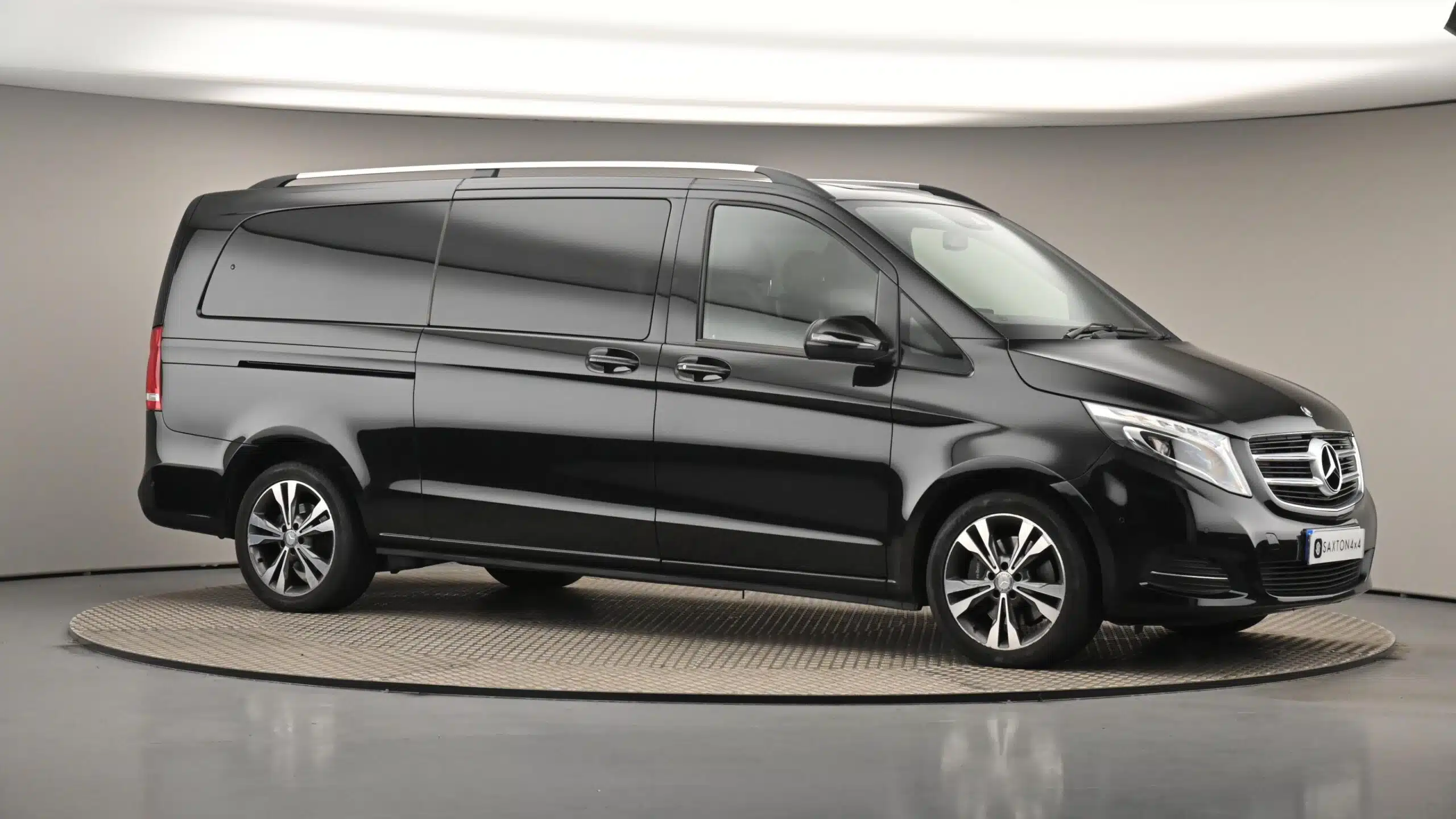 "Black Mercedes transfer van used for private Parga transfers"